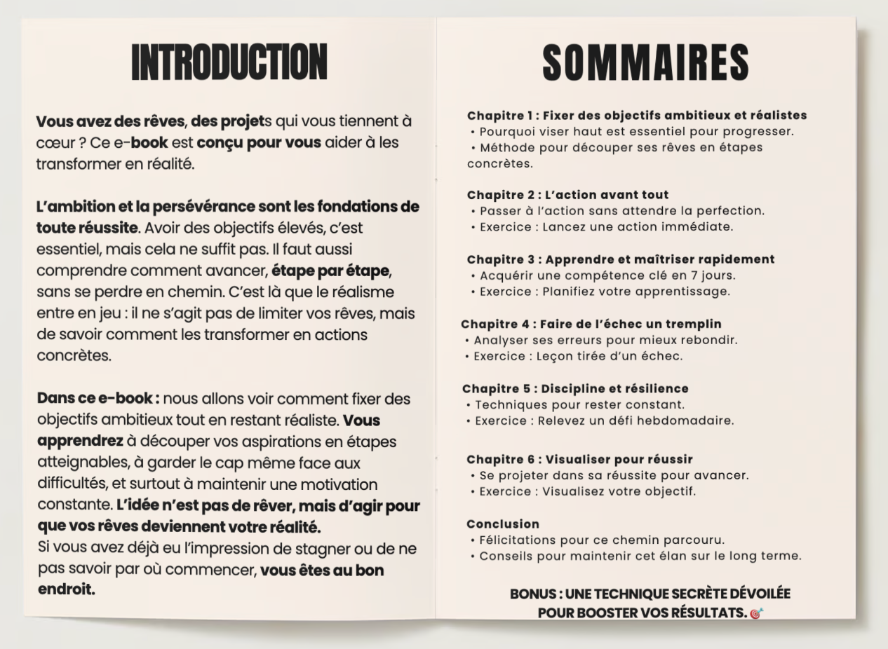E-book 2 - La méthode pour devenir inarrêtable