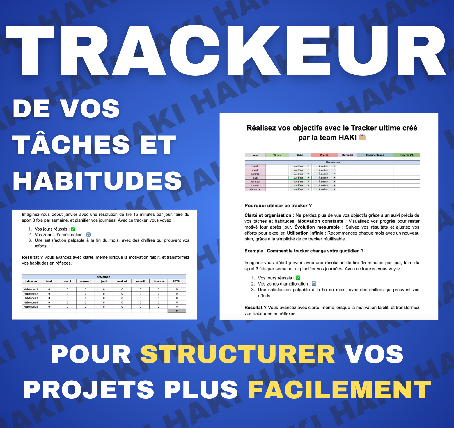 TRACKER  (Tâches/Habitudes)